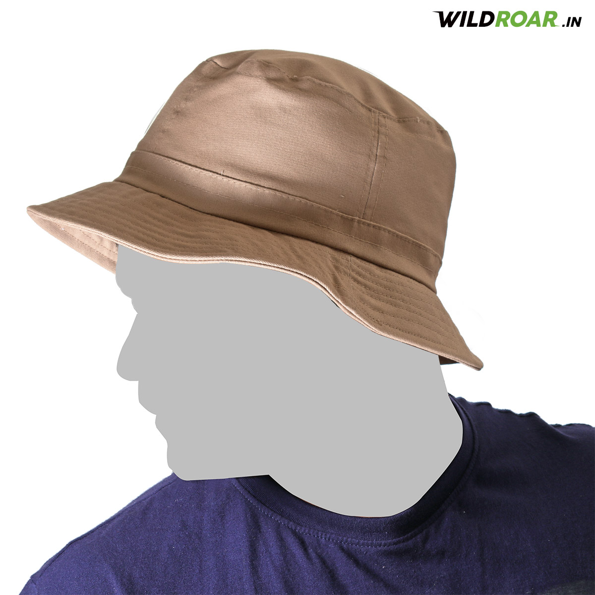 Bucket Hat Beige colour WildRoar.in