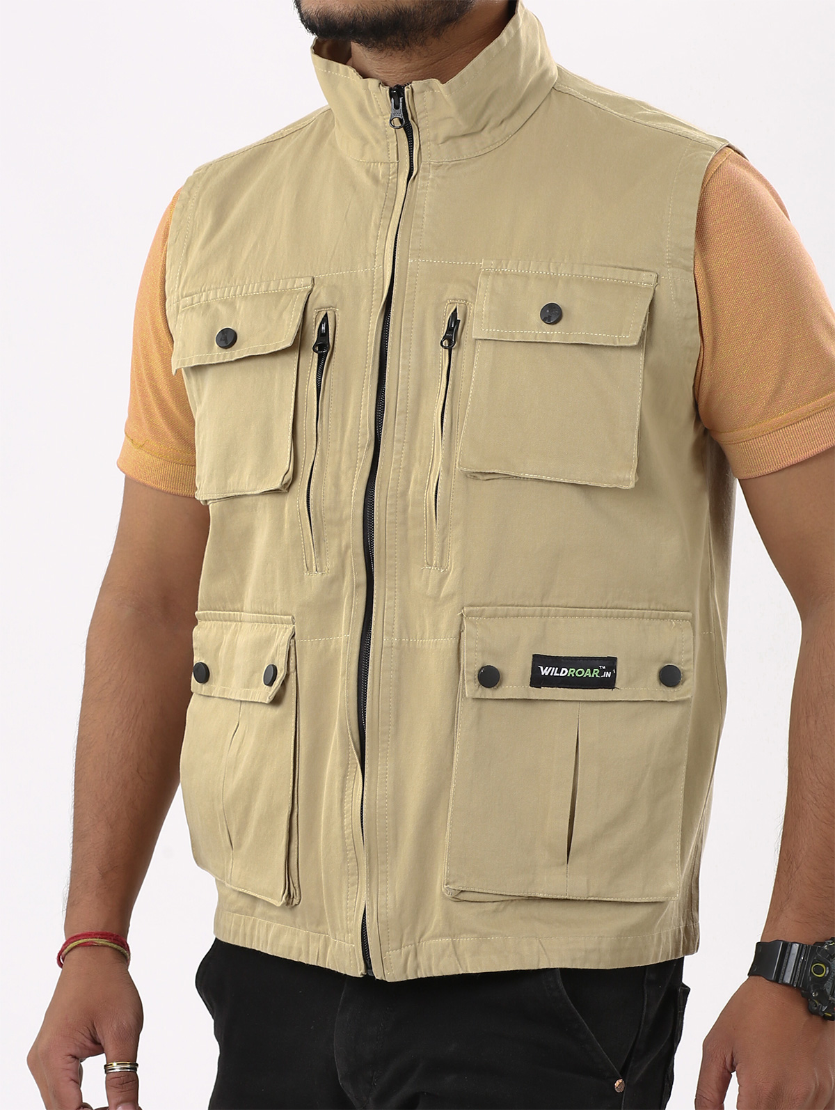 Diesel Mens W-duff Jacket Multi Pocket With Hood Green