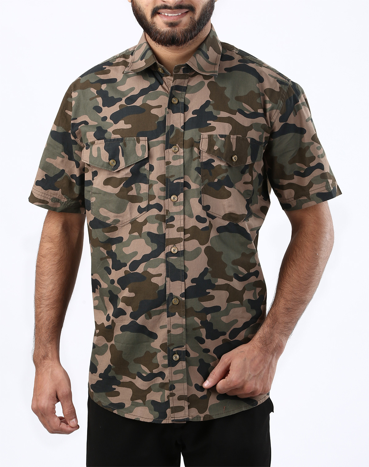 Camo Shirt- half Sleeves – WildRoar.in